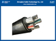 IEC60502-1'e Göre 1kv 3x25+2x16sqmm Al/Xlpe/Pvc Alüminyum Alçak Gerilim Güç Kablosu