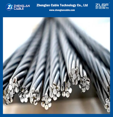 ASTM A475 veya A363 Çinko kaplı galvanizli çelik iplik Ehs 7/2.03mm Kalk Tel/Dünya Tel