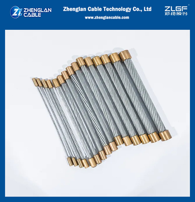 EHS 7/16'' Galvanizli Çelik Kablo Kalkan Tel Astm A475 Sınıf A Çelik iplik 1x7