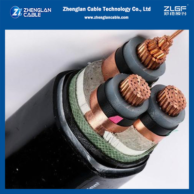 8.7/15kv Güç Kabloları N2XSBY Cu/Sc/Xlpe/Sc/Cts/Pvc/Sta/Pvc 3x120 DIN VDE 0276-620 HD 620