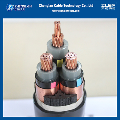 MV yeraltı kablosu N2XSY 6/10KV 3x70mm2 CU/SC/XLPE/SC/CTS/PE IEC60502-2