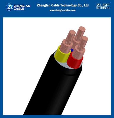 0.6/1KV Düşük Voltajlı Bakır Xlpe İzole edilmişPVC kaplama kabloları IEC 60228, IEC 60502-1 için 3Core (CU/XLPE/PVC)