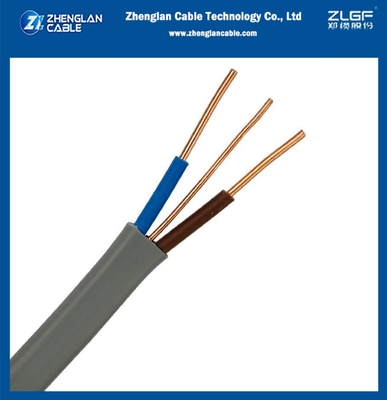 İkiz Kablo 2 çekirdek toprak 2x1.5mm2+1mm2, 2x2.5mm2+1.5mm2 CU/PVC/PVC 300/500V