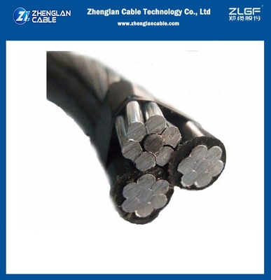 Yukarıdaki yalıtım kablosu ABC 0.6/1KV AAC/XLPE+ACSR 2X6AWG+1X6AWG Üçlü Alüminyum İletici