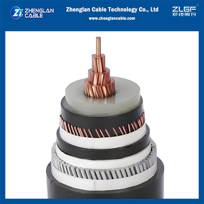 8.7/15kv Orta Gerilim Güç Kablosu AWA Zırhlı Kablo 1x120/16mm2 Cu/SC/XLPE/SC/CWS/PVC/AWA/PVC IEC 60502-2