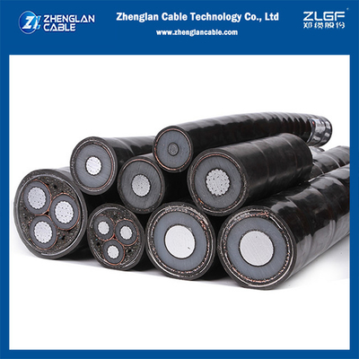12/20KV XLPE yalıtımlı CWS korumalı MV Güç Kablosu NA2XSY 1 çekirdek 1x300/25mm2 IEC60502-2