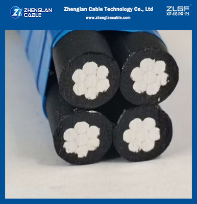 Üstü yalıtılmış alüminyum iletken 4X16 4X25 4X35 4X50 mm2 4 çekirdek düşük gerilimli hava kablosu ABC kablosu