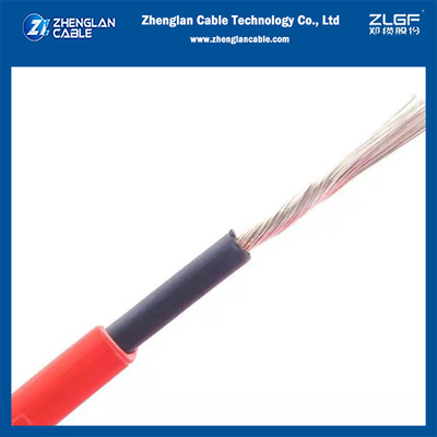 Tek çekirdekli Güneş kablosu Çin üreticisi TUV onaylı 1x6mm2 Siyah&Kırmızı