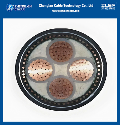 4 çekirdekli 95mm2 CU/AL Iletken yalıtım PVC/XLPE PVC yalıtımlı 0.6/1kV ve 1.9/3.3kV