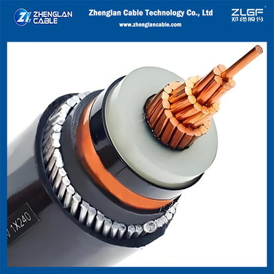 12/20kV CU/SC/XLPE/SC/CTS/AWA/PVC 1x150mm2 Tek Çekirdek Medinum Voltaj Zırhlı Güç Kablosu