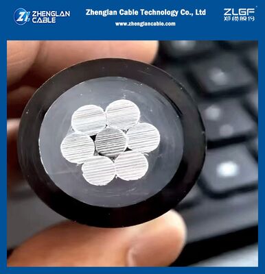 15KV 25KV 35KV XLPE Yalıtımlı HDPE Kılıflı ACSR İletkenli Ağaç Teli Kaplı Kablo, ICEA S-121-733 standardına uygun