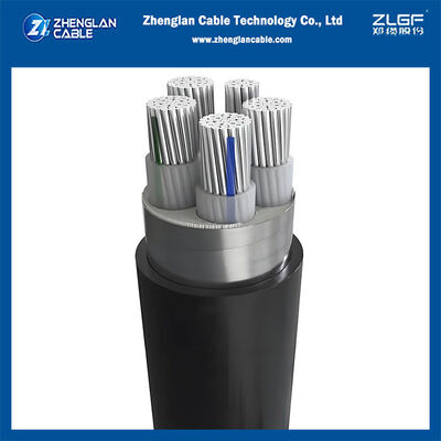 1KV 4x50+25mm2 STA zırhlı alüminyum kablo XLPE izoleli PVC kılıflı IEC60502-1