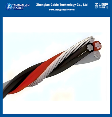 Dörtlü Alüminyum Kablo 3x70+70 mm2 Çıplak Tarafsız   AAC/XLPE+AAC 0.6/1kv Alüminyum İletici XLPE yalıtım NBR 8182