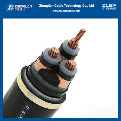 Düşük Duman Sıfır Halojen (LSZH) Zırhlı Orta Gerilim Kablosu IEC 60332-1/IEC60332-3-24 Alev Geciktirici OG Güç Kablosu