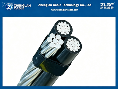 0.6/1kV AAC/XLPE+AAC/XLPE+AAAC 2X2+2AWG Tripleks Havai Servis Bağlantı Kablosu