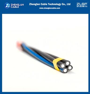 1kv Üst Üst Bağlı Güç Kablosu 3×95+50mm2 AAC/AAAC XLPE İzole ağır yüklü elektrik dağıtım kablosu