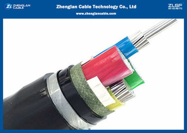 0.6 / 1KV 4C yeraltı Zırhlı güç kablosu （AL / CU / PVC / XLPE / NYBY / N2XBY) Nominal Bölüm: 4 * 1.5 ~ 4 * 400mm²