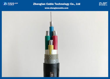 Zırhlı 600 / 1000V XLPE İzoleli Bakır tel 4c PVC Kılıf / N2XBY Güç Kablosu （AL / CU / AL / PVC / STA / NYBY / N2XBY）