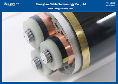 3.6 / 6KV MV Üç Çekirdekli Güç Kablosu (Zırhlı), İzoleli Kablo IEC 60502/60228 （CU / PVC / XLPE / LSZH / DSTA / NYBY / N2XBY / NYB2Y