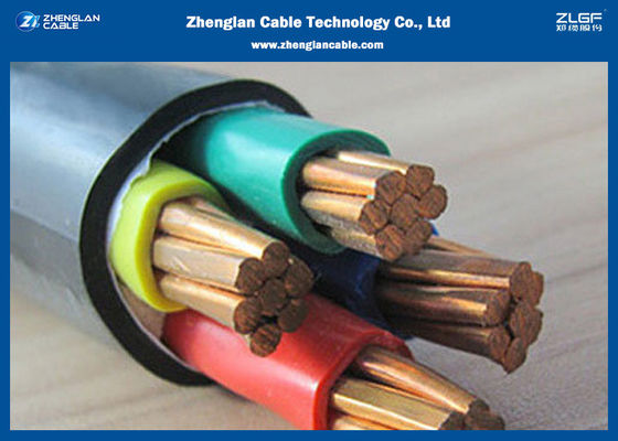 0.6 / 1kv 4 çekirdekli Cu Xlpe Pvc Zırhsız Yangına Dayanıklı Güç Kablosu
