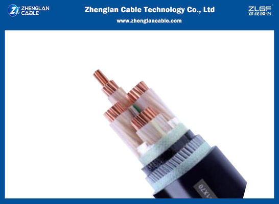 1kv CU / XLPE / PVC / SWA / PVC Alçak Gerilim Güç Kablosu 4x25sqmm IEC60502-1