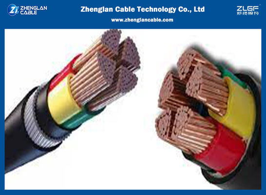 0.6 / 1KV CU / XLPE / PVC / SWA / PVC Alçak Gerilim Güç Kablosu 4x70sqmm ISO 9001: 2015