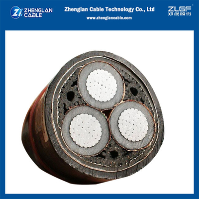6/10KV 3x185mm2 Orta Gerilim Güç Kabloları OG Alüminyum Kablo Tripolar IEC60502-2