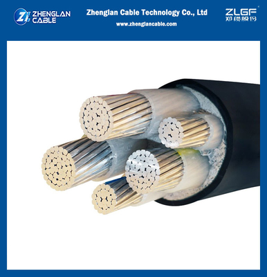 1kv AL XLPE PVC Güç Kablosu Alçak Gerilim Güç Kablosu 3+2 Çekirdek BS8573