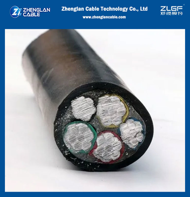 Alüminyum Çekirdekli Pvc İzoleli Pvc Kılıflı AG Güç Kablosu 1kv 4x50+1x25mm2